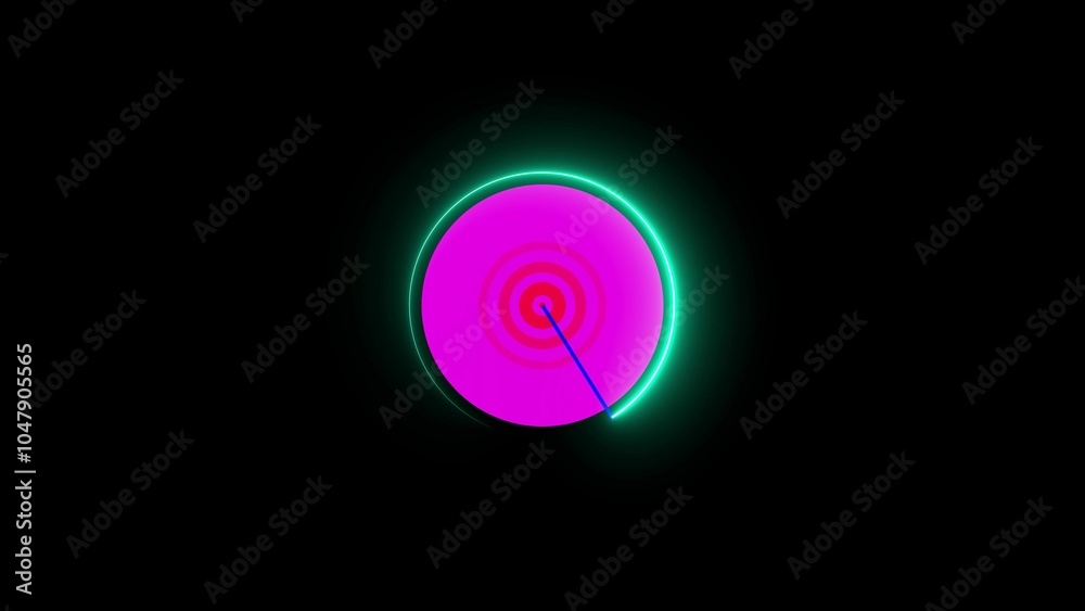 radio wave signal and digital clock animation background. radio wave signal and digital clock animation background.