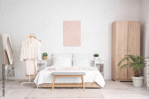 Stylish interior of light b...