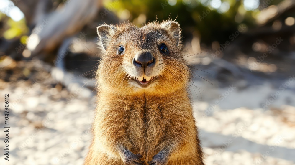 Quokka Smiling in Its Natural Habitat Quokka Smiling in Its Natural Habitat