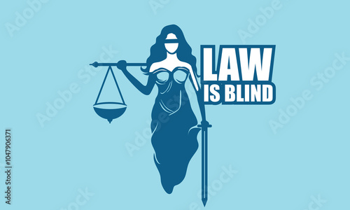 themis lady law of justice logo, silhouette of great lady with sword and scale vector illustrations