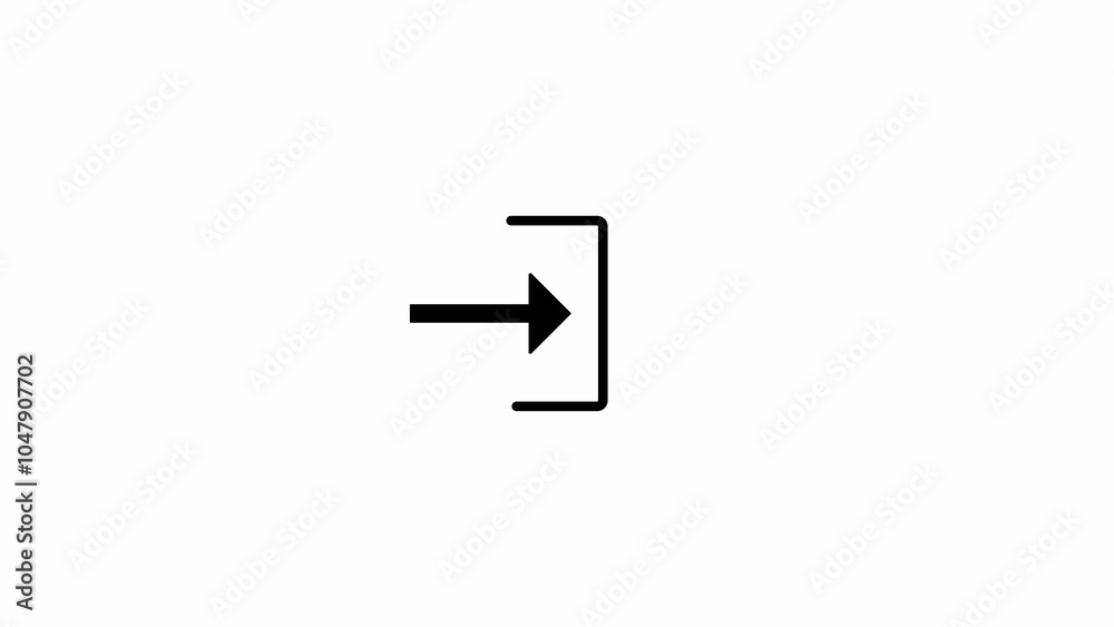 Loading Icon With Technology Glitch. Arrow move in to line and download flat icon. Loading Icon With Technology Glitch. Arrow move in to line and download flat icon.