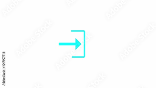 Free Download Loading Icon With Technology Glitch. Arrow move in to line and download flat icon.	 - GFXLoad