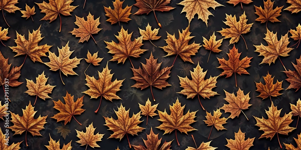 Autumnal Leaf Mosaic A symphony of golden hues and intricate patterns, showcasing the delicate beauty of fallen leaves. Autumnal Leaf Mosaic A symphony of golden hues and intricate patterns, showcasing the delicate beauty of fallen leaves.