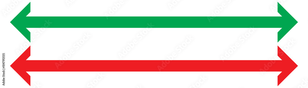 Double arrows icon. Two side arrows icon symbol. left and right long arrows icon. Double arrows icon isolated on white background. vector illustration. Double arrows icon. Two side arrows icon symbol. left and right long arrows icon. Double arrows icon isolated on white background. vector illustration.