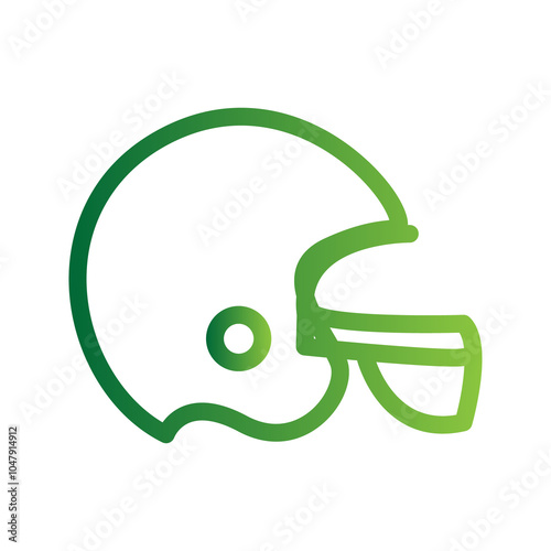 American Football helmet illustration PNG photo