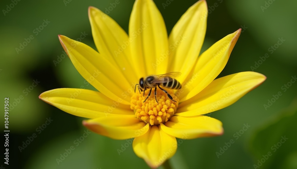 Bees Buzzing Bliss A Yellow Flowers Nectar Bees Buzzing Bliss A Yellow Flowers Nectar