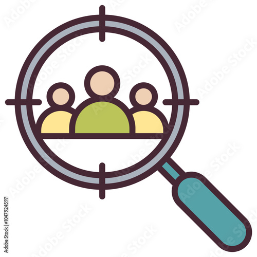 Recruitment Outline Color Icon