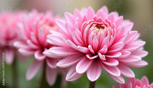  Blooming with beauty A closeup of vibrant pink flowers