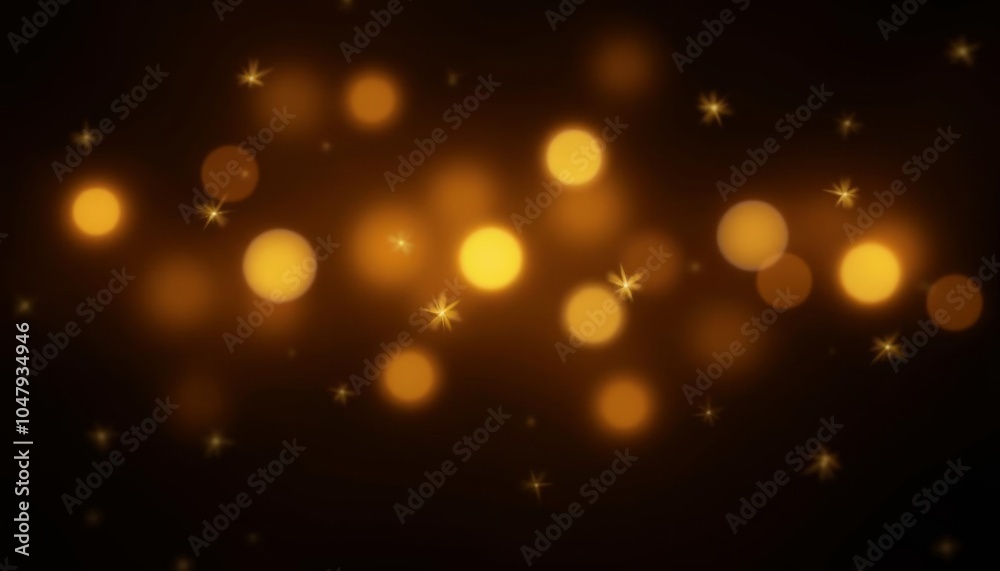  Glowing lights in the night sky