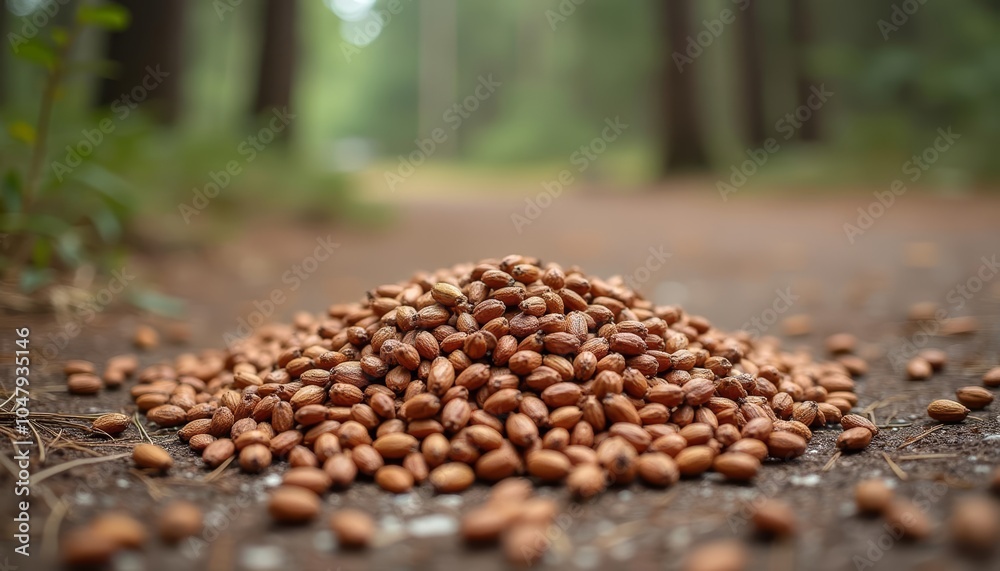Natural bounty on a forest path Natural bounty on a forest path