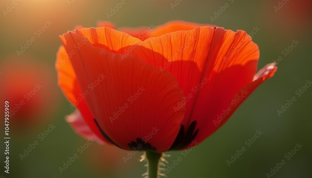 Fototapeta premium Vibrant bloom in natures palette