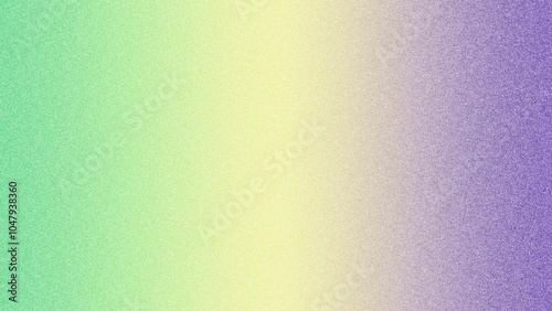 Beautiful Green, Yellow, and Purple Gradient Background with Gentle Noise Effect – Perfect for Design, Social Media Content, and Adding Unique, Artistic Depth