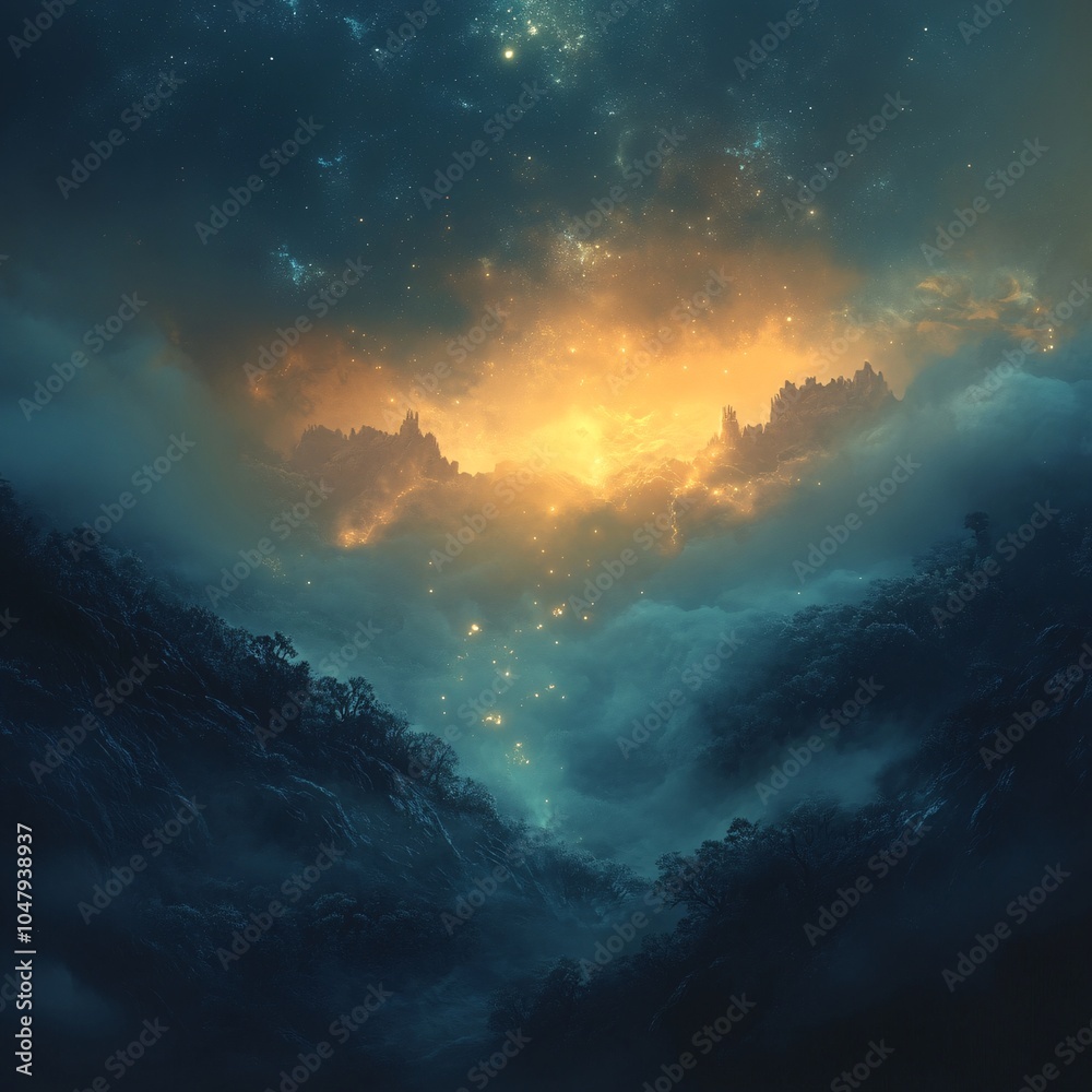 Naklejka premium sunrise over the sea