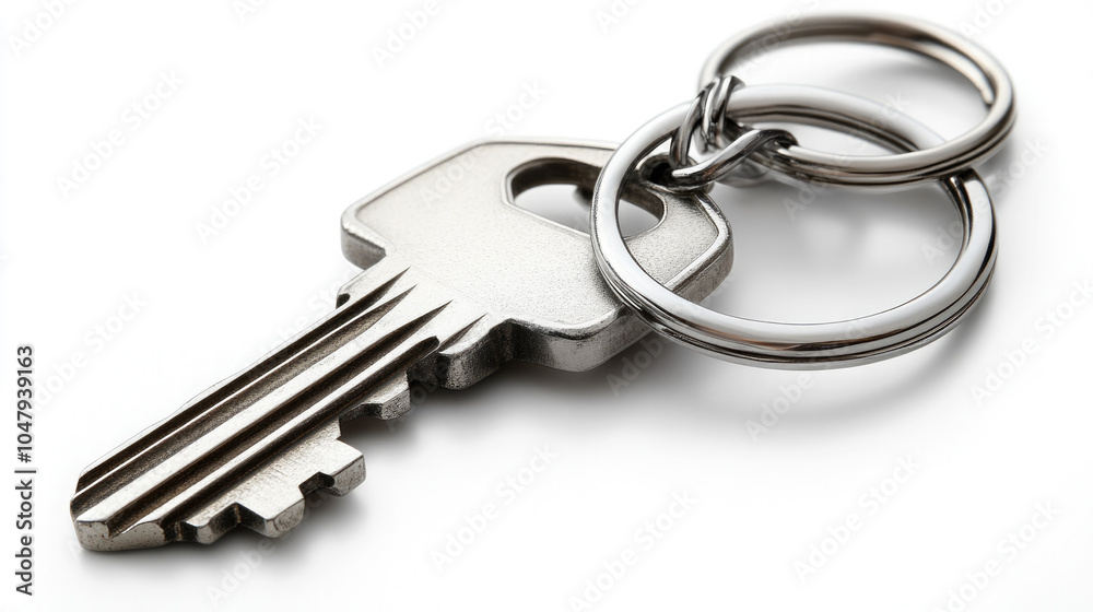 Key and house model, real estate concept