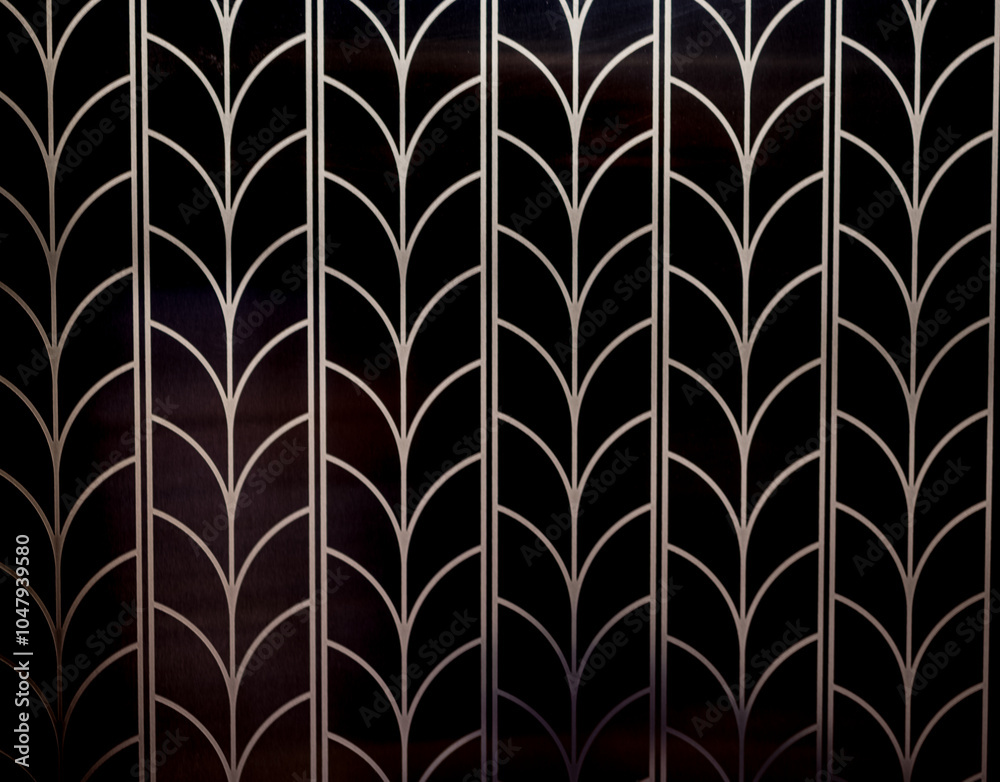 Gold Metal Work on a Black Background. Gold Metal Work on a Black Background.