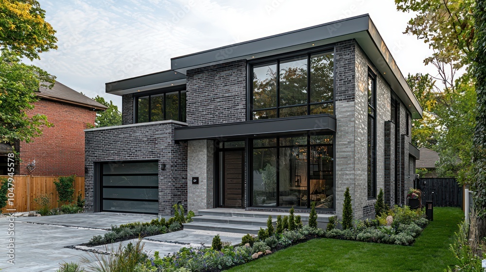 Classic House with Flower Garden Classic House with Flower Garden