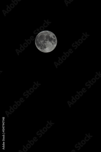 full moon in the night sky