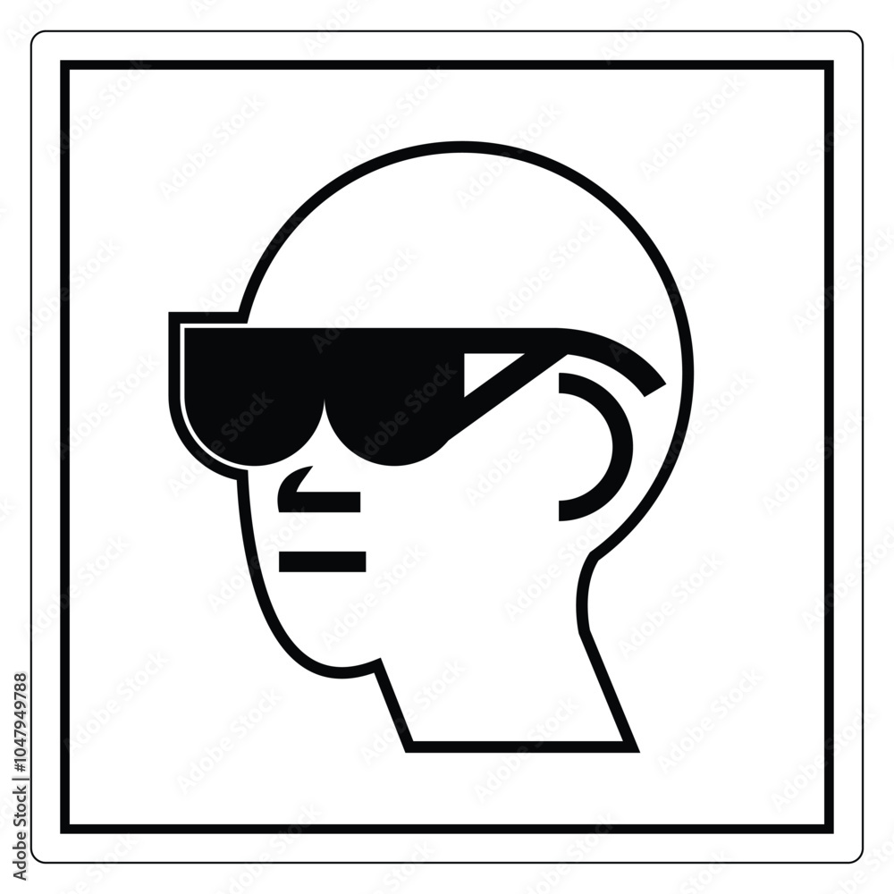 Minimalist Icon of a Person with Sunglasses Minimalist Icon of a Person with Sunglasses