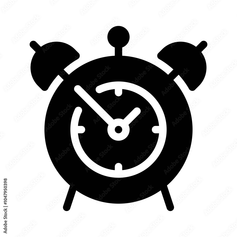 Alarm Clock glyph icon