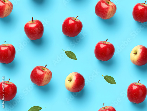 Apples seamless pattern