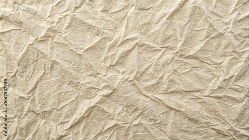 A Softly Wrinkled, Cream-Colored Fabric Surface Featuring Subtle Variations in Tone and Texture A Softly Wrinkled, Cream-Colored Fabric Surface Featuring Subtle Variations in Tone and Texture