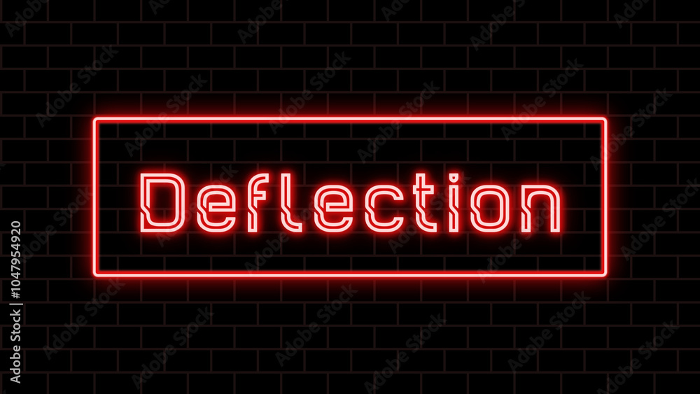 Deflection のネオン文字 Deflection のネオン文字