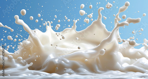 Milk splash art