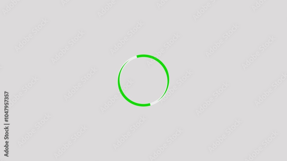 Abstract circle frame loading icon background 4k illustration.