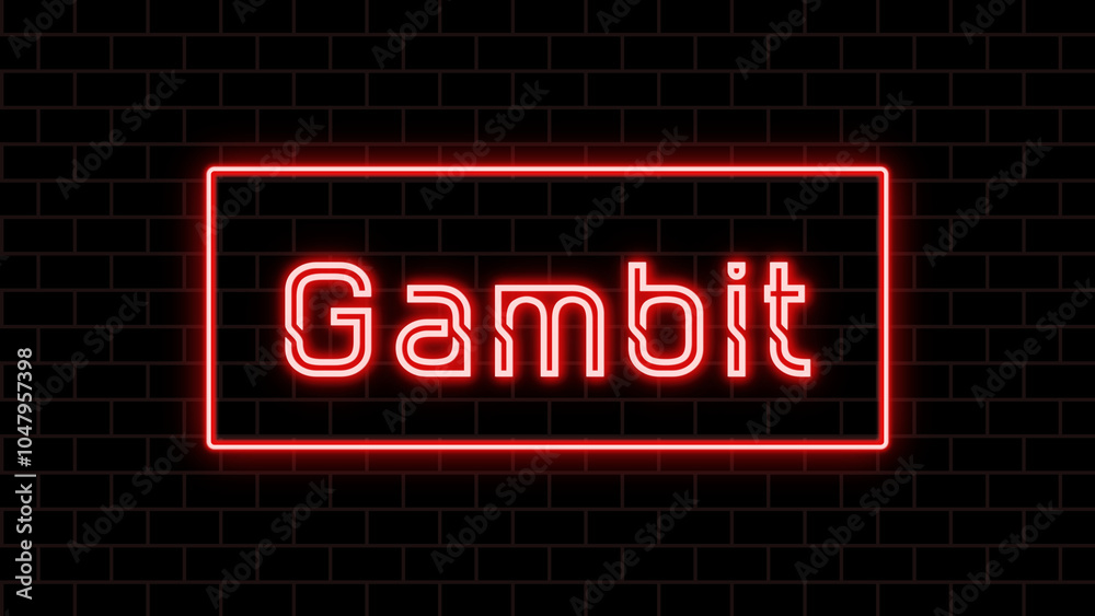 Gambit のネオン文字 Gambit のネオン文字