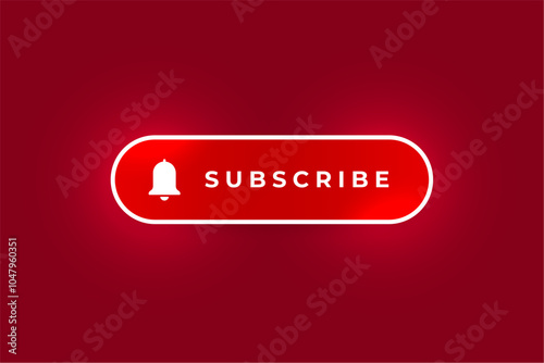 red subscribe button icon for web app