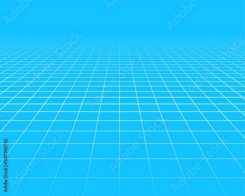 geometric grid line perspective floor pattern background design