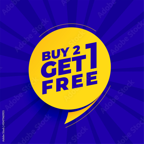 buy two get one free background for business promo