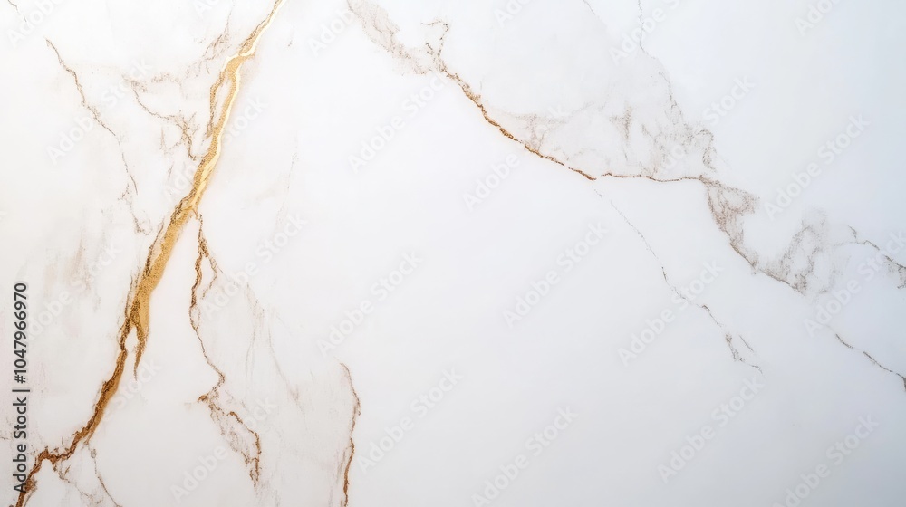 White Marble Surface with Subtle Golden Veins White Marble Surface with Subtle Golden Veins