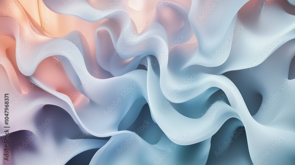 Fototapeta premium abstract background of grey and blue waves
