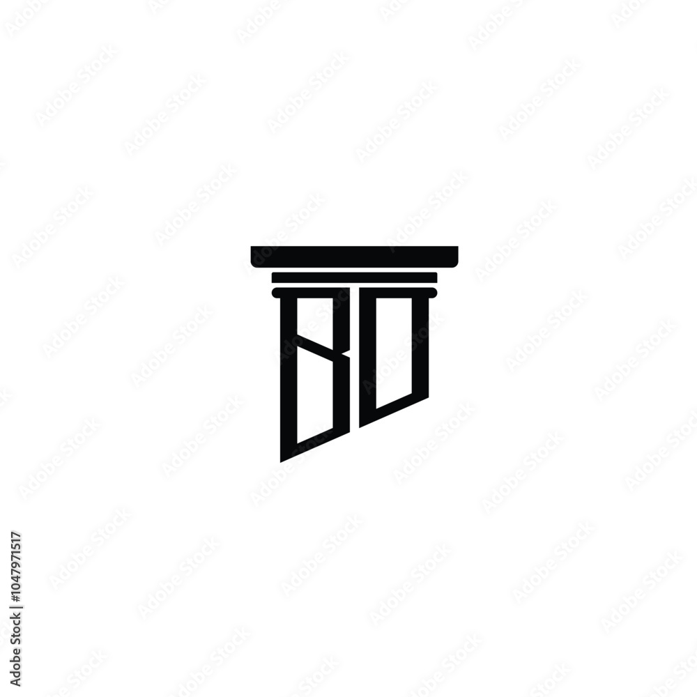 BD monogram logo design letter text name symbol monochrome logotype alphabet character simple logo