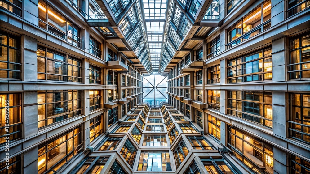 Symmetry in Chaos Showcasing Avant-garde Structure Finds Harmony Architectural Complexity Disorder Wide-Angle Symmetry in Chaos Showcasing Avant-garde Structure Finds Harmony Architectural Complexity Disorder Wide-Angle