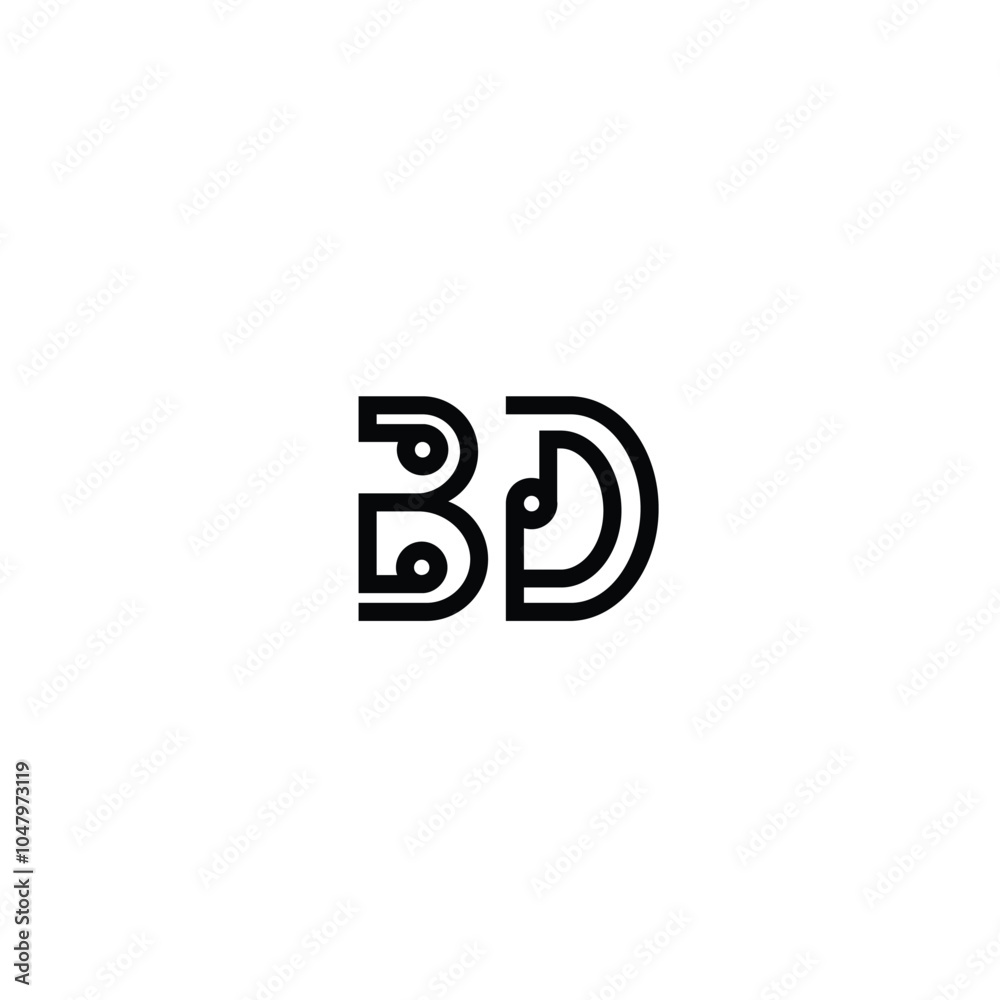 BD monogram logo design letter text name symbol monochrome logotype alphabet character simple logo BD monogram logo design letter text name symbol monochrome logotype alphabet character simple logo