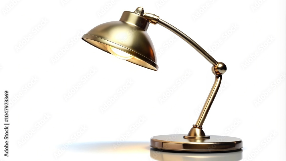 Table and desk lamp isolated on white background tilted angle Table and desk lamp isolated on white background tilted angle
