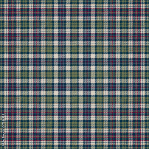 Autumn Plaid Check Seamless Pattern - Cute plaid check repeating pattern design