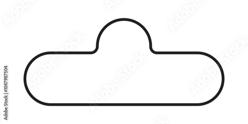 euro hook icon vector. flat style euro hook vector illustration on white background.