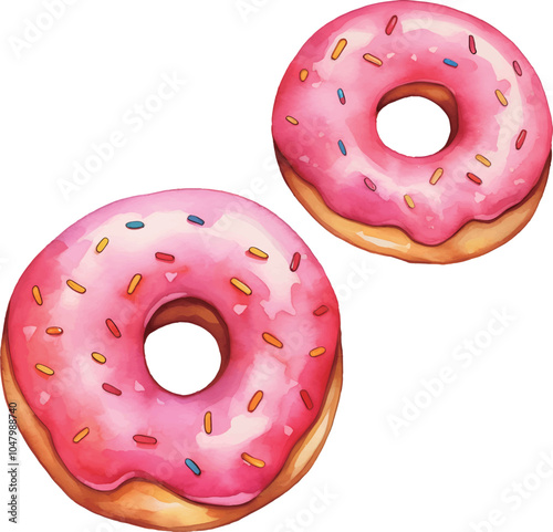 donut isolated on white background