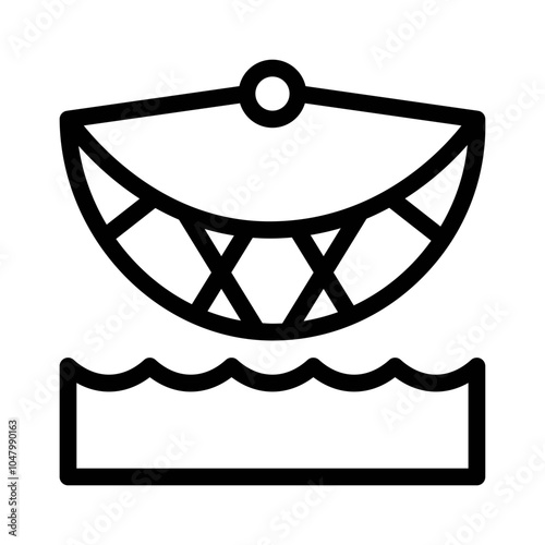 Fish Net line icon