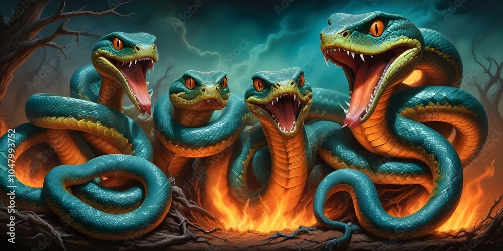 Nest of Fire-breathing Snakes Nest of Fire-breathing Snakes