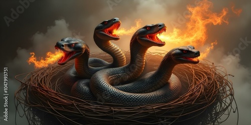 Nest of Fire-breathing Snakes