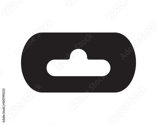 euro hook icon vector. flat style euro hook vector illustration on white background.