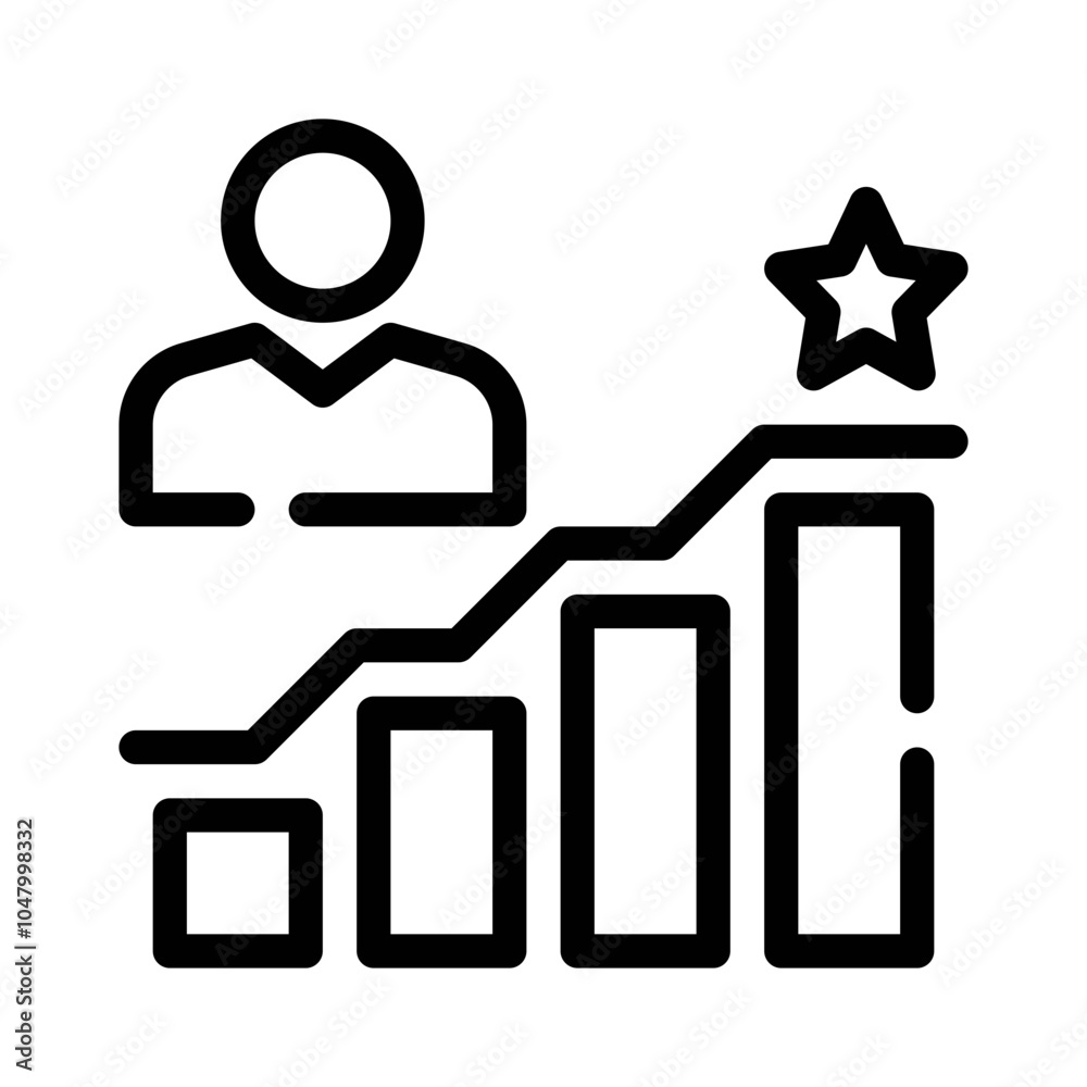 Career Progression line icon Career Progression line icon