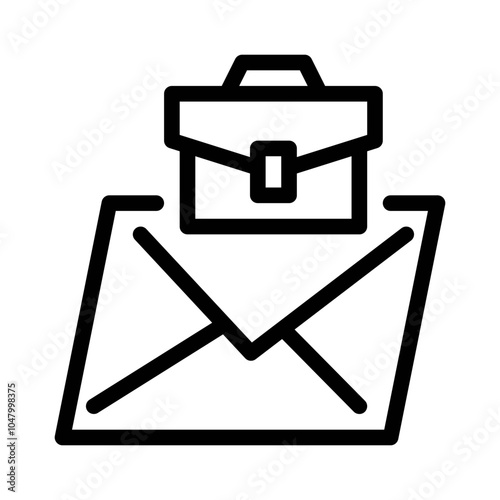 Job Offer Letter line icon