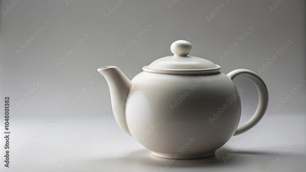 teapot made of white clay teapot made of white clay