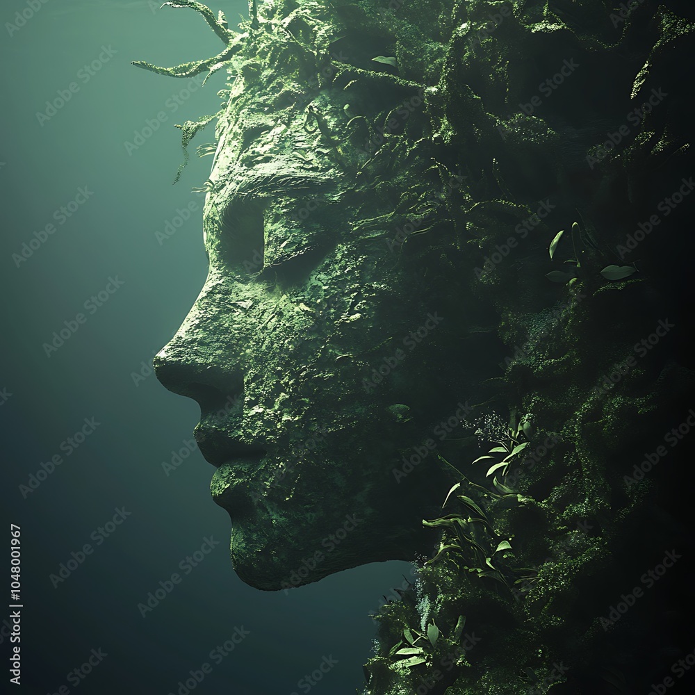 A Surreal Portrait of Nature's Embrace. A Surreal Portrait of Nature's Embrace.