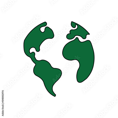 World icon logo design template isolated illustration